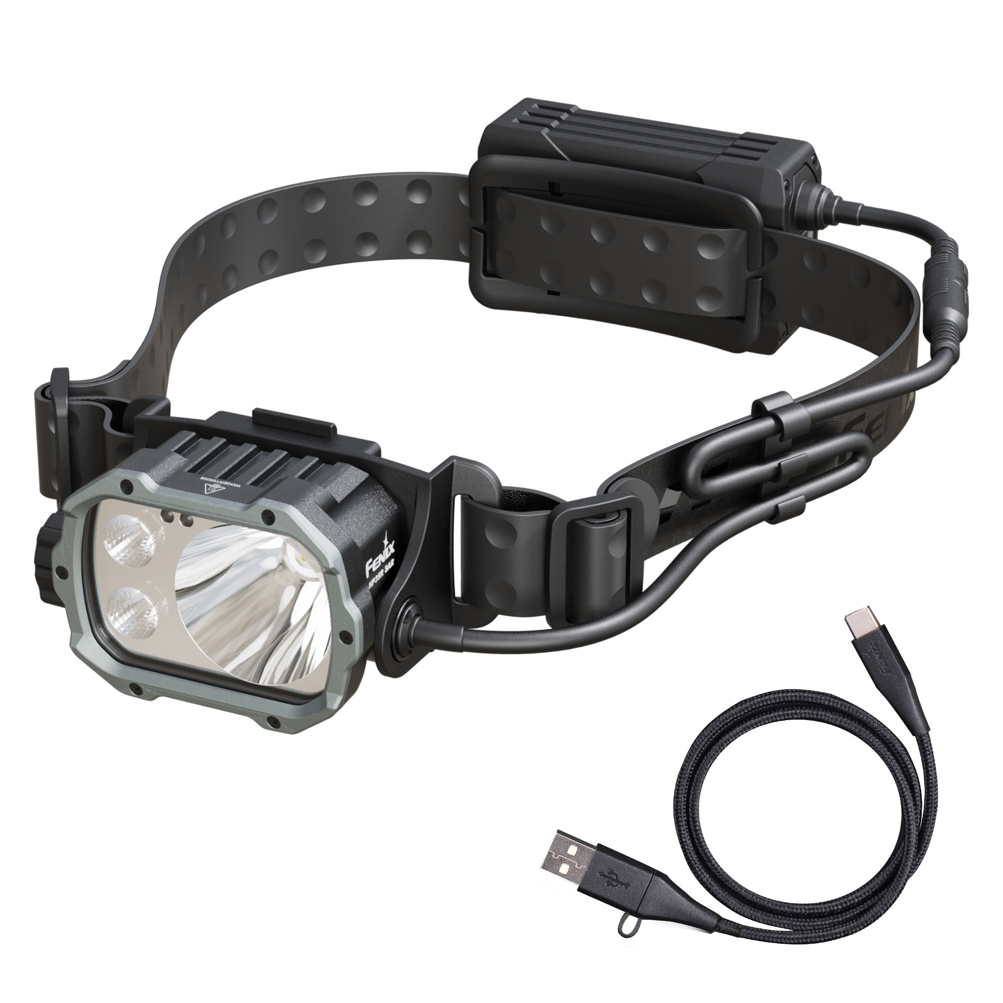 Fenix HP35R SAR 4000 Lumen Rechargeable Headlamp with Flame